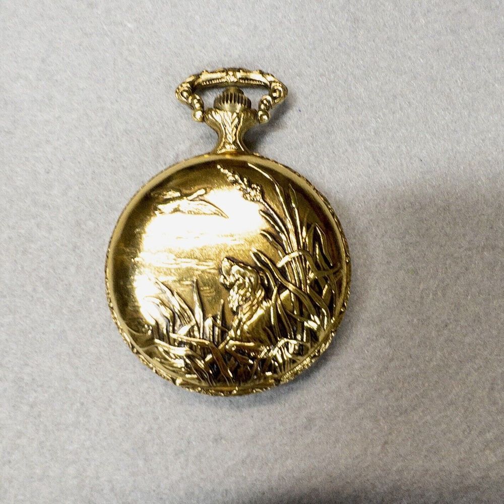 Gold Armitron‎ Hunter Pocket Watch Quartz